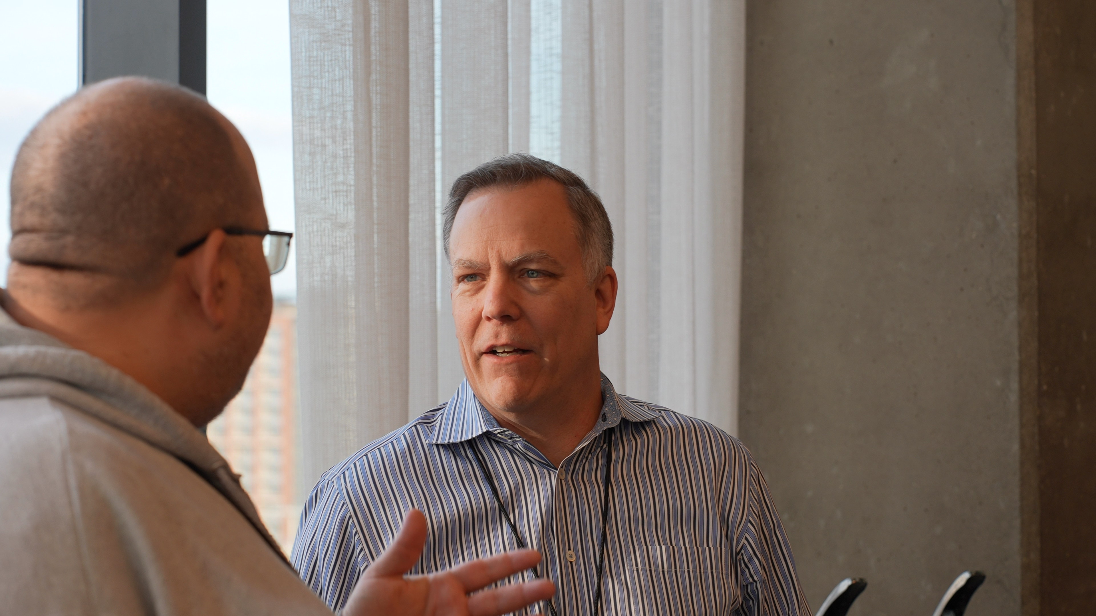 Executives in conversation